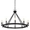 Designers Fountain Fiora 10 Light  Rustic Black Chandelier For Dining Rooms 92589-BK - alternate 1